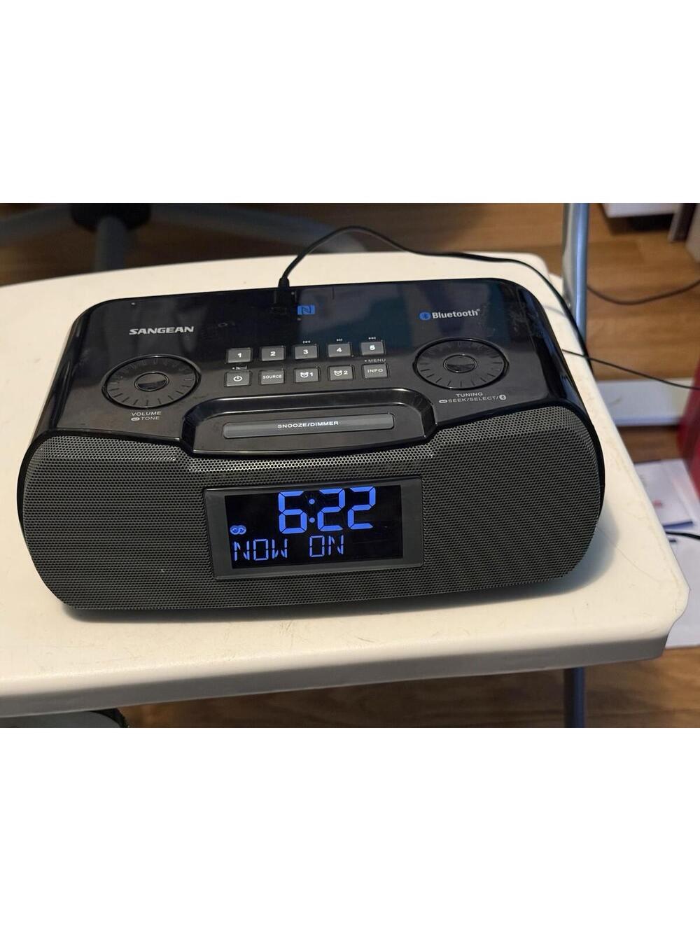 Sangean RCR-30 Bluetooth AM FM Sound Soother Clock Radio Sleep Machine Working
